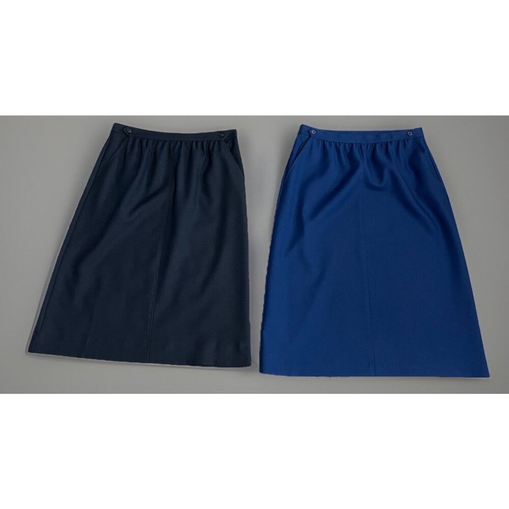 Vintage Haberdashery Lot of 2 Navy Black Midi Skirt Size 14 Union Tag Pockets